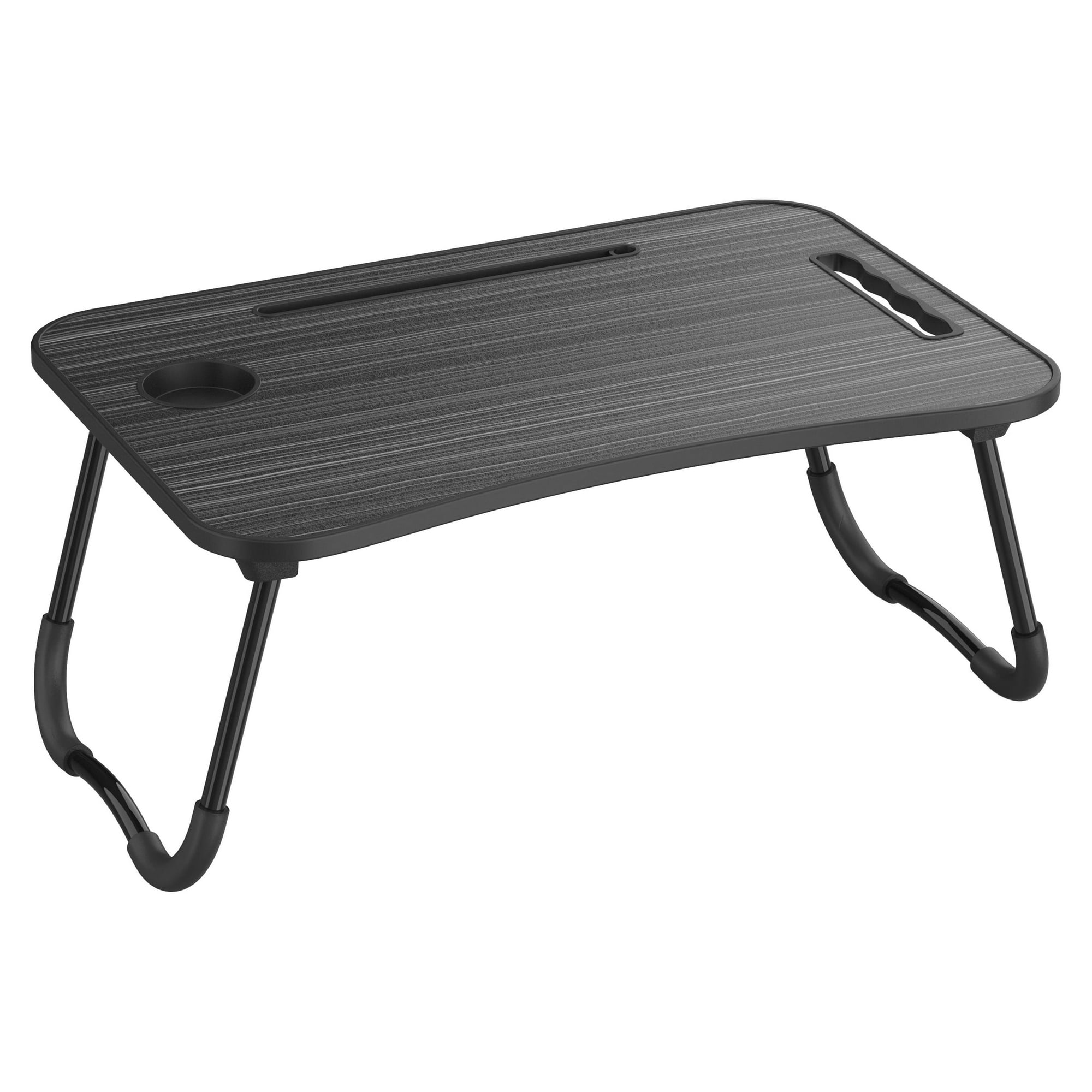 Mesa plegable portátil en madera y metal: ideal para trabajar y relajarte