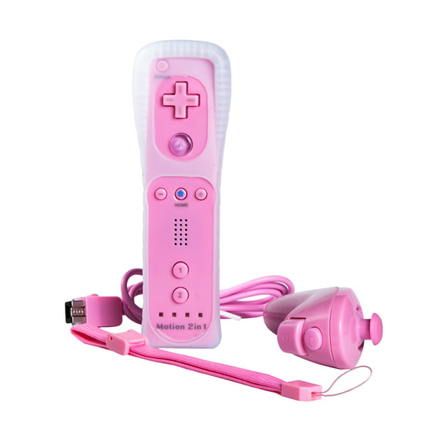 Auténtico mando a distancia original de Nintendo Wii Motion Plus Rosa 100%  OEM -  México