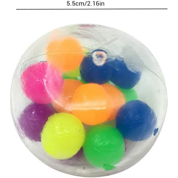  Juguetes de pelota antiestrés que cambian de color para adultos  y niños, pelotas antiestrés, juguetes sensoriales antiestrés para aliviar  el estrés, bolas sensoriales para aliviar el estrés, juguetes : Juguetes y
