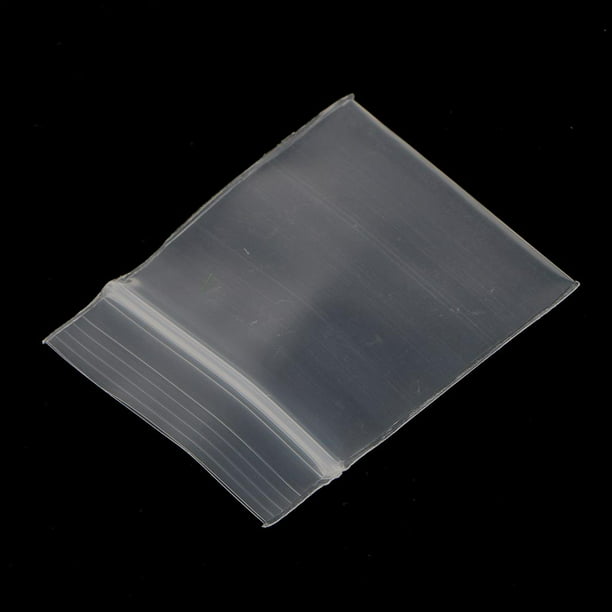 100 bolsas de plástico transparentes de plástico transparente con cierre y  cierre de cierre , bolsas pequeñas con cierre de , cm Soledad Mini bolsa