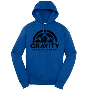 Suéter con capucha para hombre Gravity Outdoor Co. - verdadero real - Logo negro - XL Gravity Outdoor Co. Sudadera