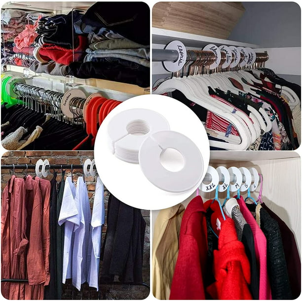 20 piezas de perchas redondas para ropa, divisores, perchas para armario, perchas  para armario, divi XianweiShao 8390615685207