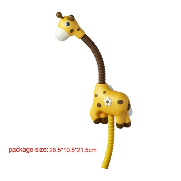 Ducha con cabezal eléctrico para niños, con diseño de jirafa y