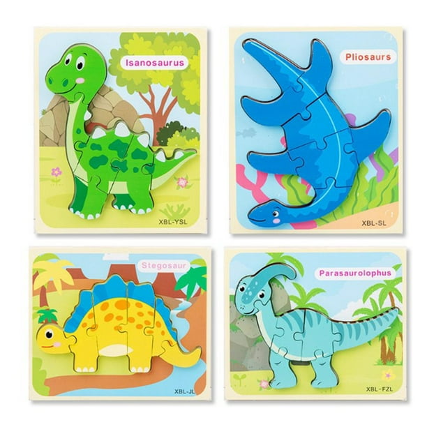 Puzzles para Pequeños para 1 2 años de Edad, , Dinosaurios de Madera,  Rompecabezas de Dinosaurios para , 3+, Bebé, Infantil, Bebé, Apr Estilo7  Baoblaze rompecabezas de dinosaurios para niños pequeños