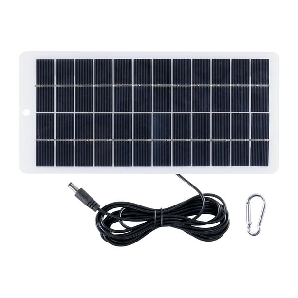 Mini Panel Solar impermeable, batería integrada de 12V, Cable de 2m cargado  al aire libre, 8W, Panel Solar recargable, 5V, USB para teléfono/cámara IP  - AliExpress