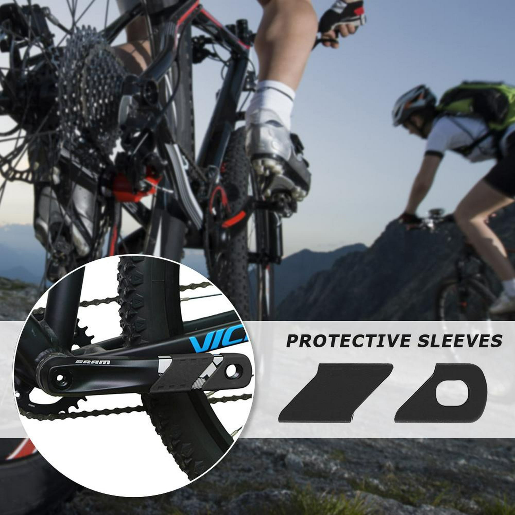 Bicicleta Protector universal de silicona para Ndcxsfigh bielas de