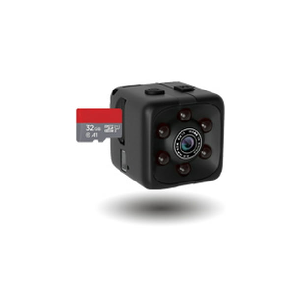 Mini cámara espía oculta portátil pequeña cámara inalámbrica 1080P con  visión nocturna y función de detección de movimiento adecuada para  niñera/ama de llaves, cámara de seguridad deportiva Ormromra HMKY007