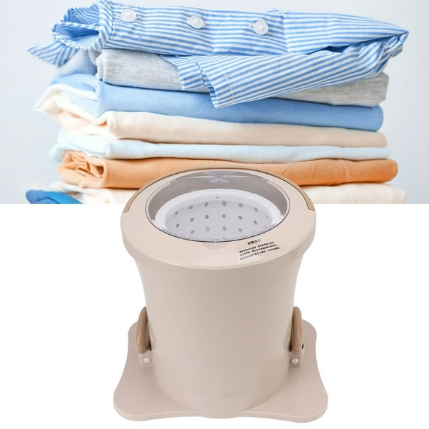 Secadora de ropa tipo tirador de mano, 2500 rpm, ergonómica, eléctrica,  libre, manual, portátil, para toallas, para dormitorio, ropa pequeña  (blanco)