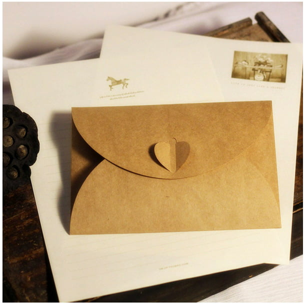 12 sobres de estilo retro de color puro de media pliegue, sobres de  tarjetas de regalo, tarjetas de amor, para tarjetas de invitación, fotos,  bodas