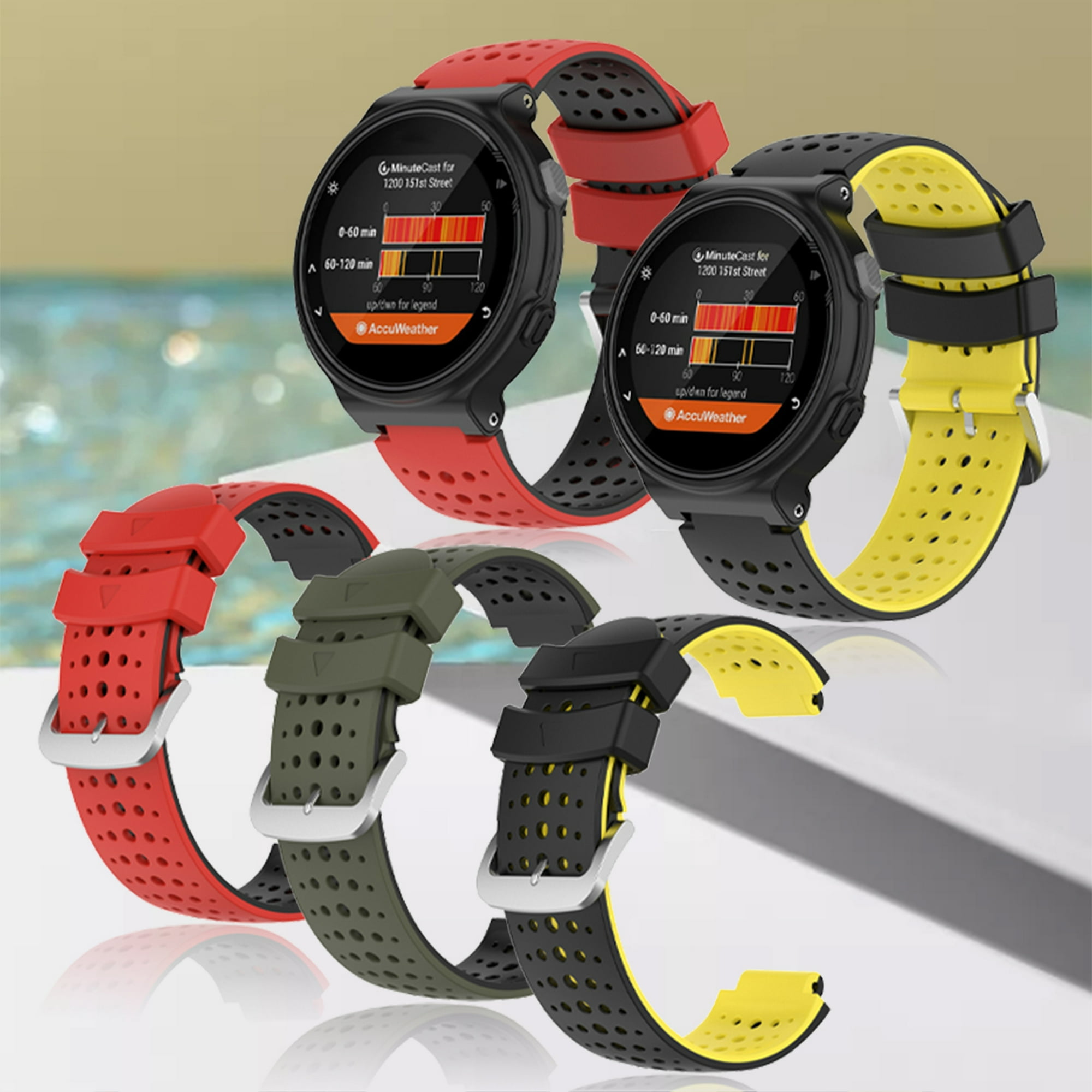 Correa de muñeca para reloj Garmin Forerunner, 235, 220, 230, 620, 735XT,  accesorios de pulsera de silicona deportiva - AliExpress