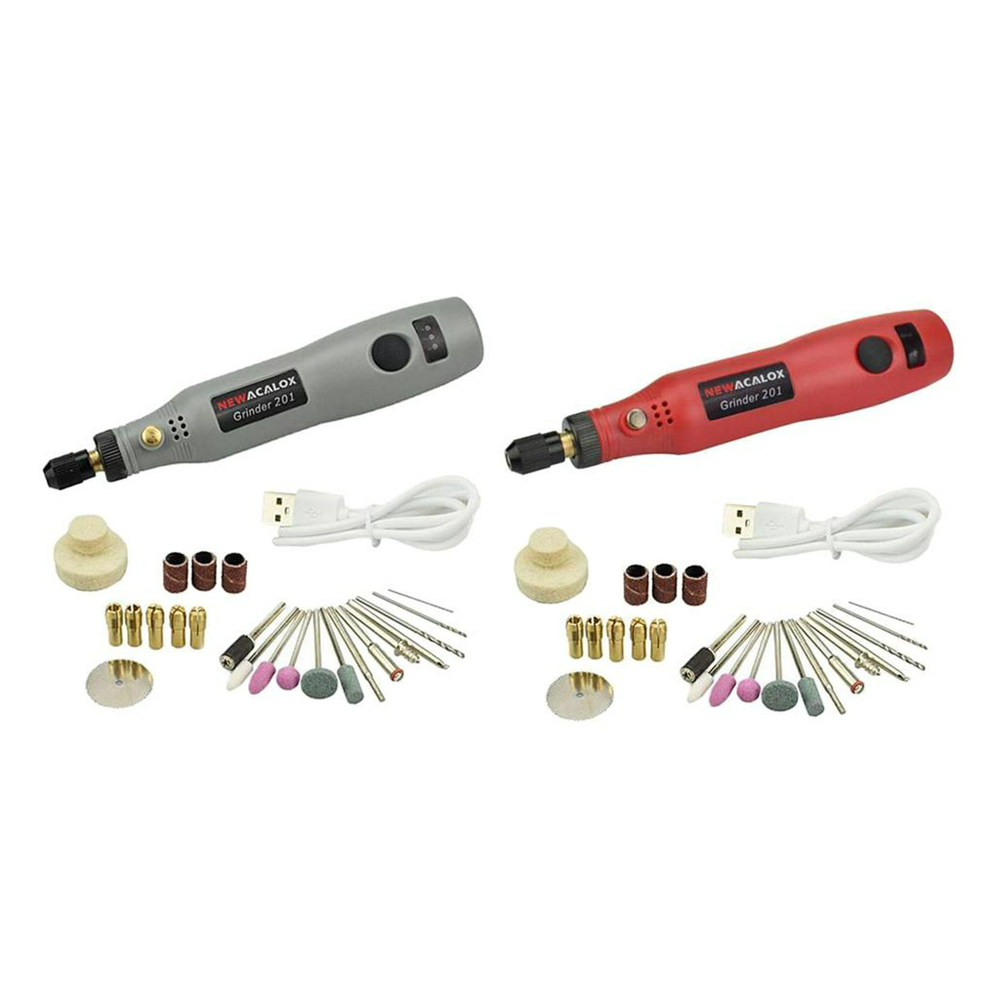 Mini Juego de amoladora eléctrica portátil Mango Taladro eléctrico Taladro  de mano Amoladora rotativa Kit de herramientas para manualidades de