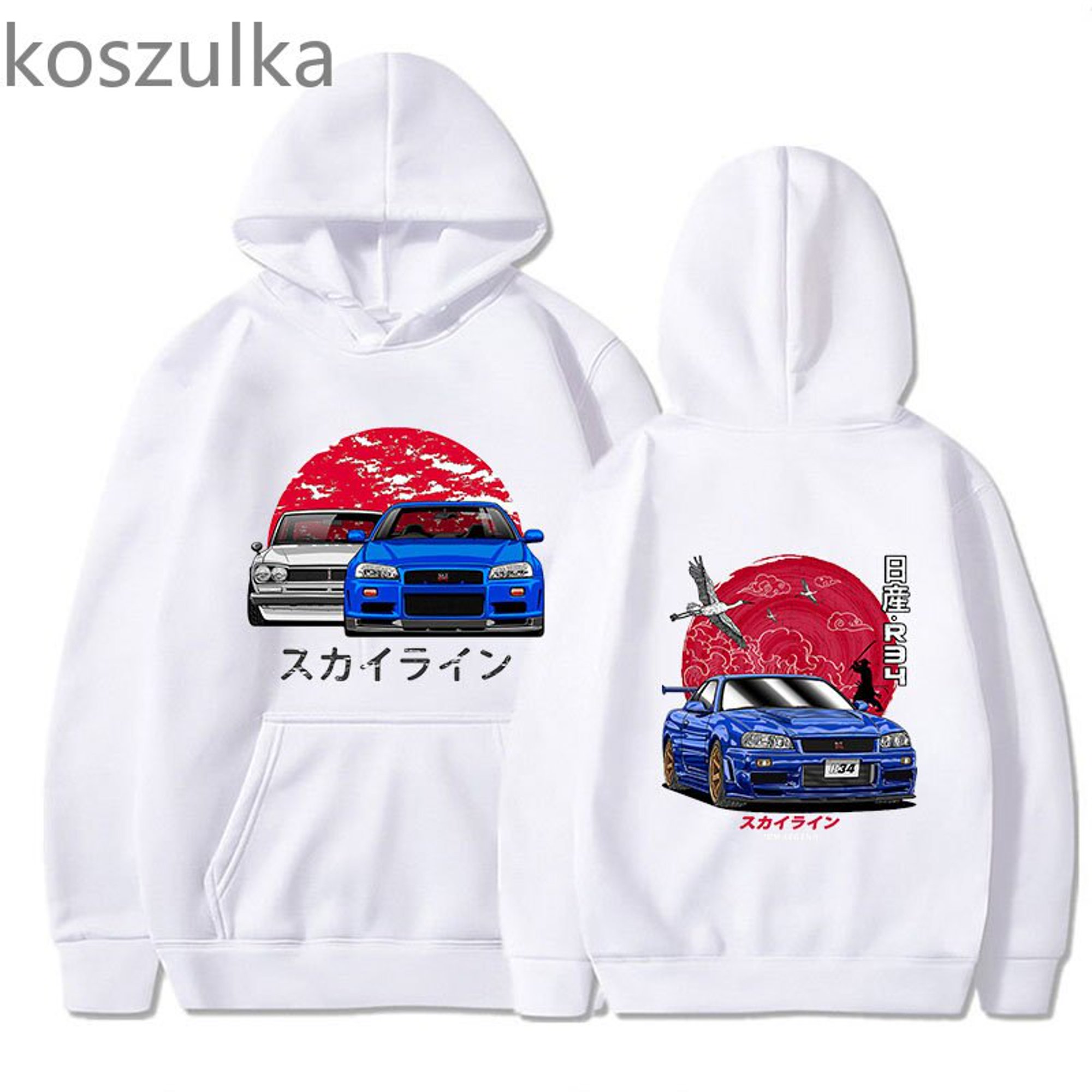 Comprar Sudadera con capucha de Anime inicial D Rising Jap Jdm Drift Red  Car, Tops de moda, ropa de calle Harajuku, sudaderas de lana con capucha,  unisex, manga larga