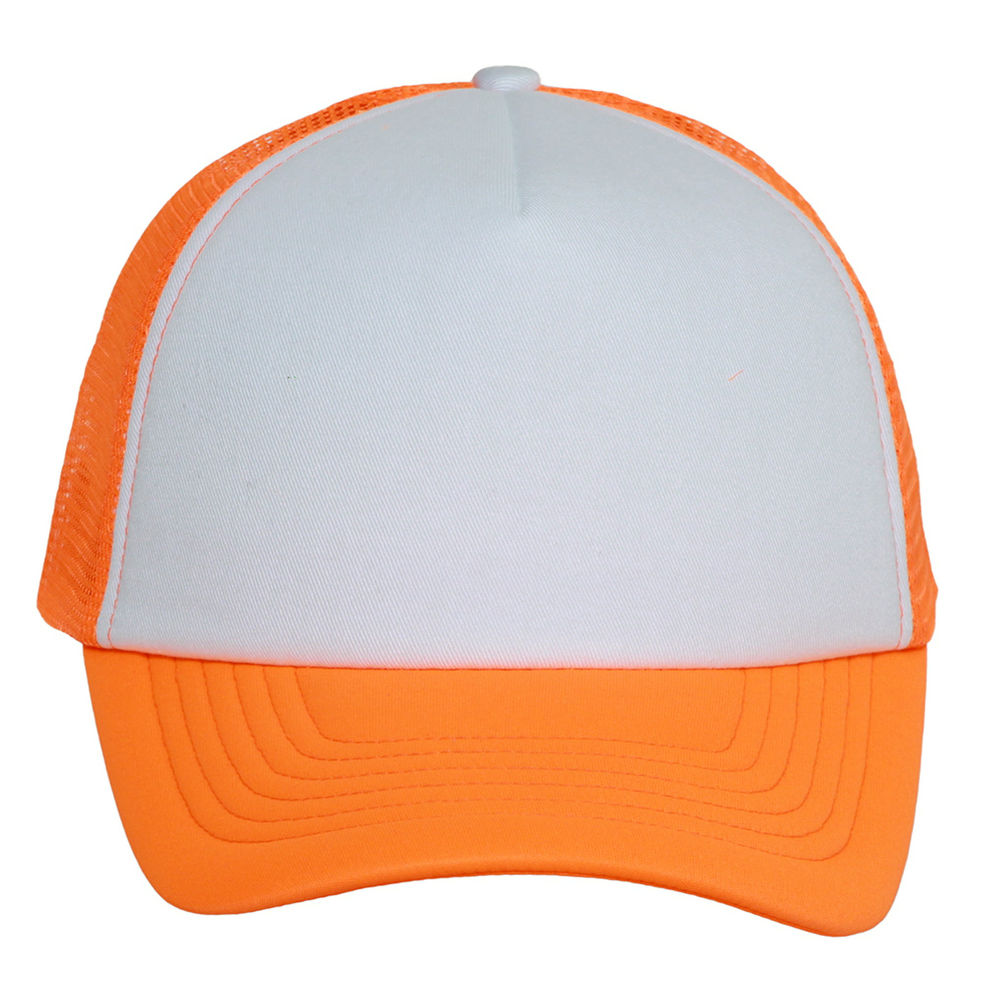 Sombrero de malla Trucker neón estructurado- blanco / neón naranja TOP Sombrero del camionero | Walmart en línea