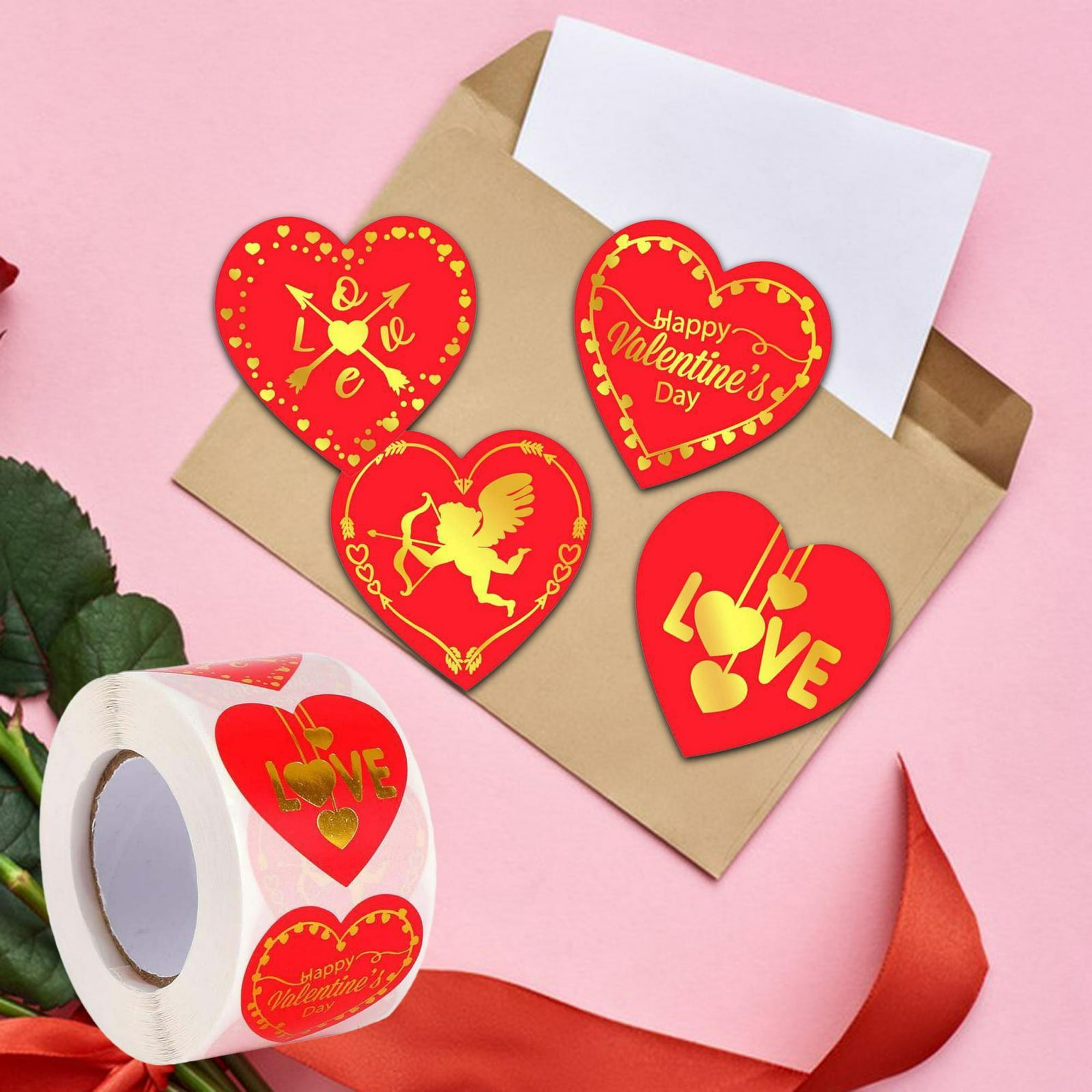 Pegatinas del Día de San Valentín, pegatinas de amor, decoración del Día de San  Valentín, etiquetas de sello, sellador de sobres, pegatinas para álbum  Macarena Pegatinas del día de San Valentín