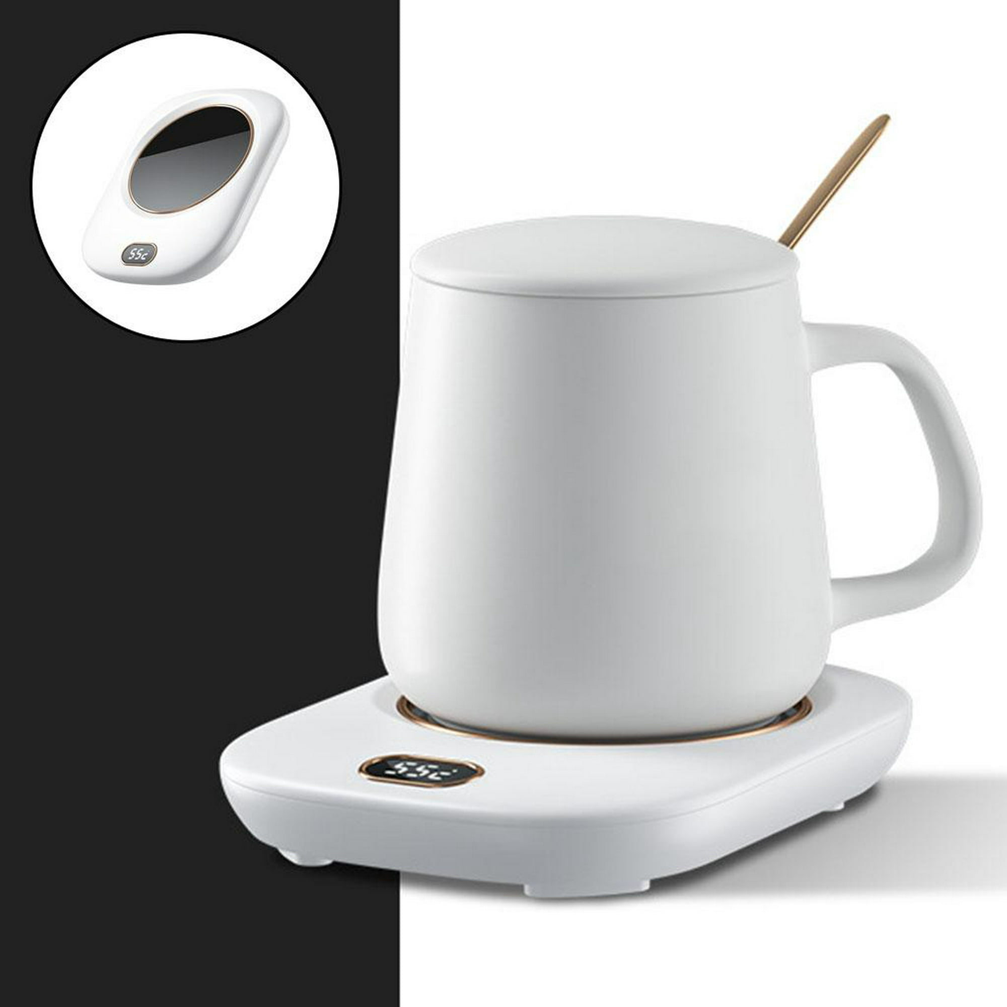 Calentador de taza de café con , calentador automático de bebidas Taza + +  Pad Sunnimix taza de almohadilla térmica