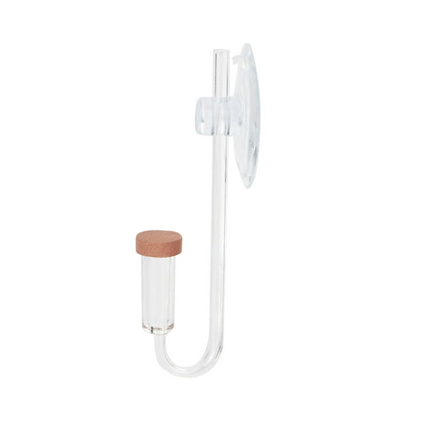  Clscea Atomizador difusor de CO2 de vidrio para acuario con  válvula de retención de tubo en U Versión Premium : Productos para Animales