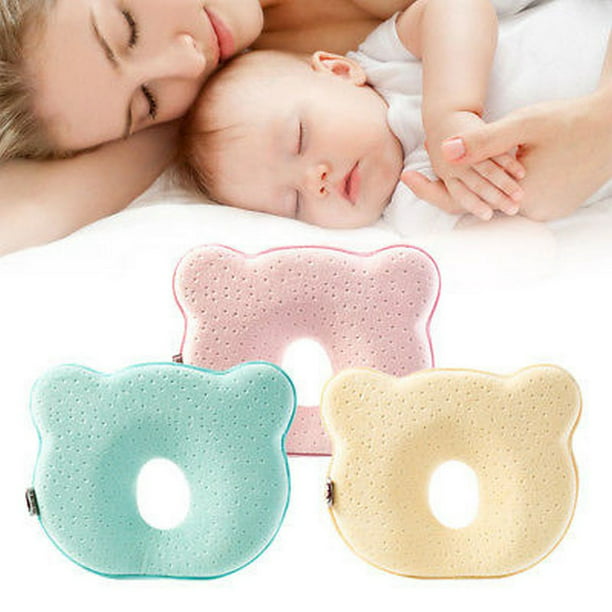Almohada de cabeza estereotipada para bebé, almohada de confort para recién  nacidos, corrección de la forma de la cabeza al dormir, almohada