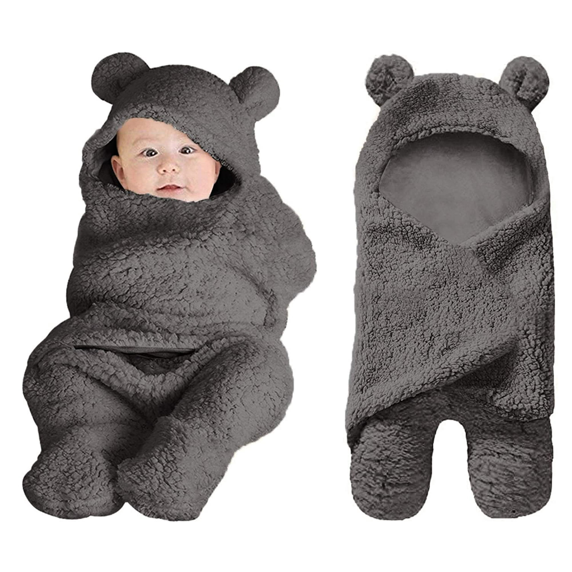 Mantas lindas para bebés recién nacidos, niños y niñas, mantas de felpa,  color marrón Zhivalor CW-CC086-6