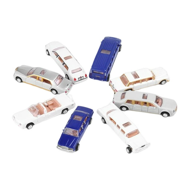 8 piezas 1:87 colección decorativa de automóviles 4D miniatura DIY modelo  de coches para construcción de calles accesorios de diseño principiantes  adu Yotijar Rompecabezas de vehículos en miniatura