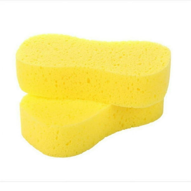 Esponja de baño Esponja Esponja Esponja 2pcs Esponja de limpieza de coche  Esponja de microfibra Depurador Aplicador de detalles de microfibra Lavado
