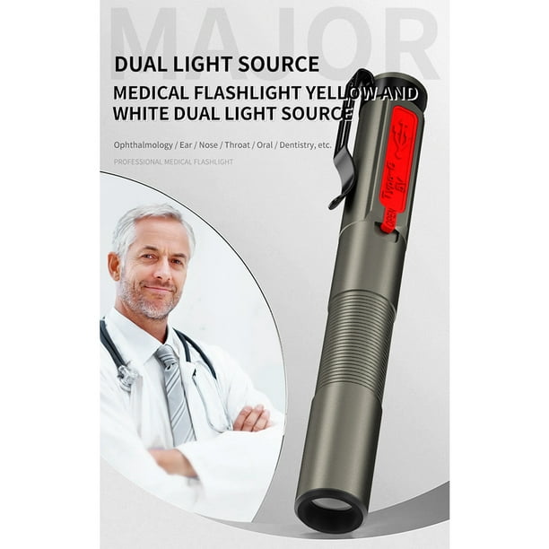 Linterna LED portátil médica de emergencia linterna de bolsillo para  enfermera Ehuebsd