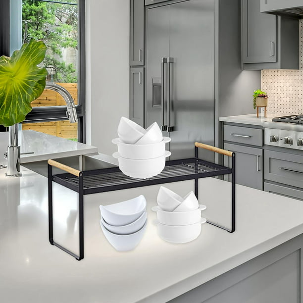 Repisa Desmontable para Baño Cocina Modelo Escurridor Color Blanco con  Negro