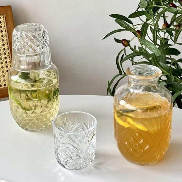  URMAGIC - Juego de jarras de agua de cabecera con vaso