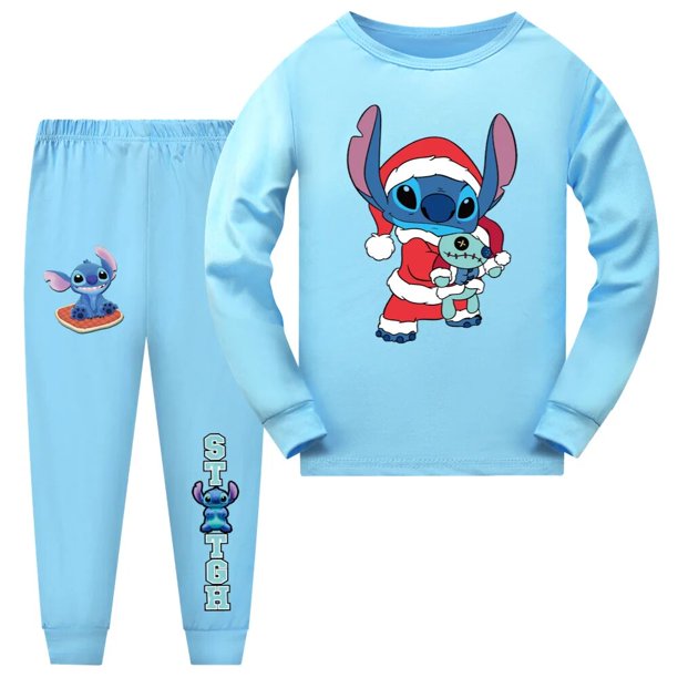 Disney Pijama Entero para Niñas Lilo and Stitch Azul 3-4 años: :  Moda