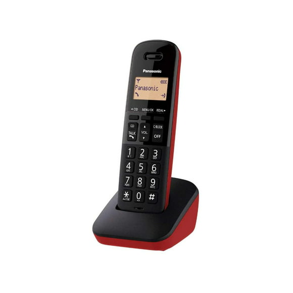teléfono inalámbrico kxtgb310mer id bloqueo monitor sistema dect rojo panasonic kxtgb310meb teléfono inalámbrico