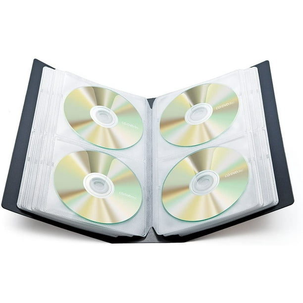  Caja de CD Almacenamiento de la caja de DVD: 40 Capacidad  Soporte de CD Organizador de CD Carpeta de CD Portátil Caja de disco de CD  Cartera de DVD Estuche de