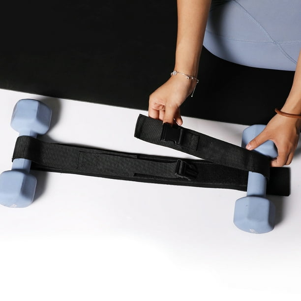 Comprar Cinturón de empuje de cadera con 2 bandas, cinturón de  entrenamiento Unisex con mancuernas para ejercicio físico para el hogar