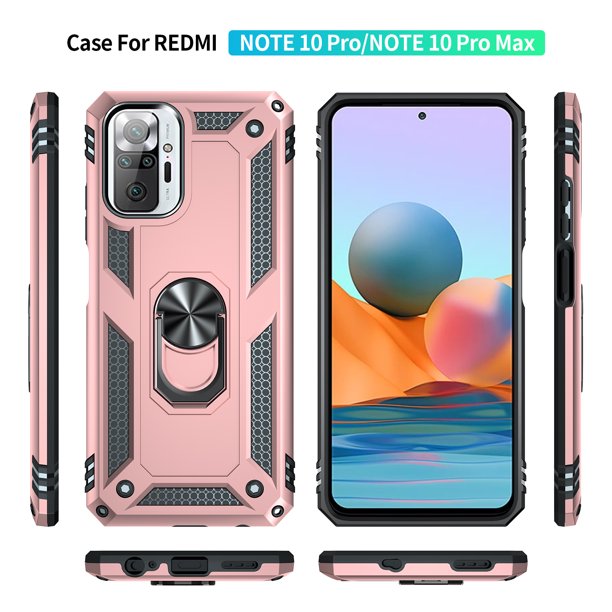 Mica + Funda Uso Rudo + Clip Para Xiaomi Redmi Note 10 Pro