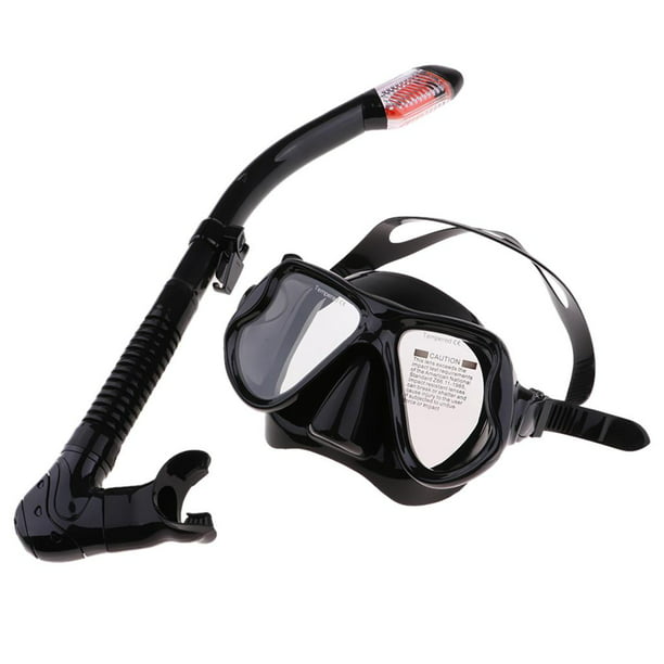  Gafas de buceo, máscara de buceo de silicona para adultos,  máscara de buceo con lente recubierta (color negro polvo) : Deportes y  Actividades al Aire Libre