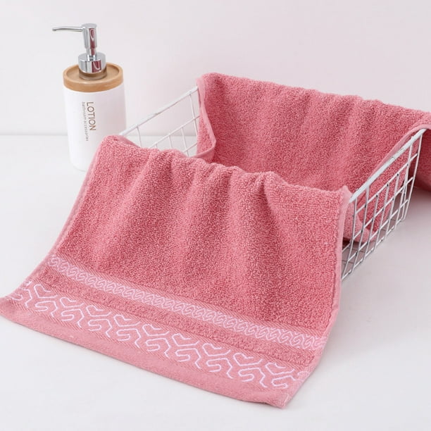 Toallas pequeñas de algodón suave de 22 x 44 pulgadas, toallas rosas p –  Balsamos de Benjui