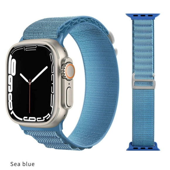alpine loop nylon sport strap for apple watch band ultra 49mm 45mm 41mm 44mm 40mm bracelet correa iw gong bohan led