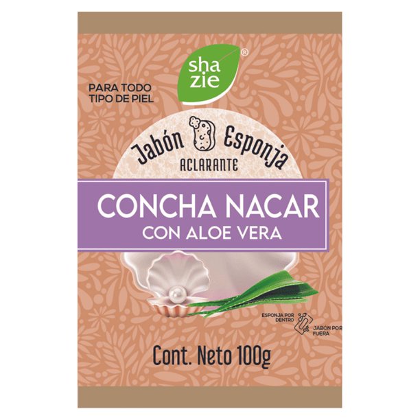 Jabón Esponja Concha Nácar Áloe Vera 100 Gr Bodega Aurrera En Línea 5945