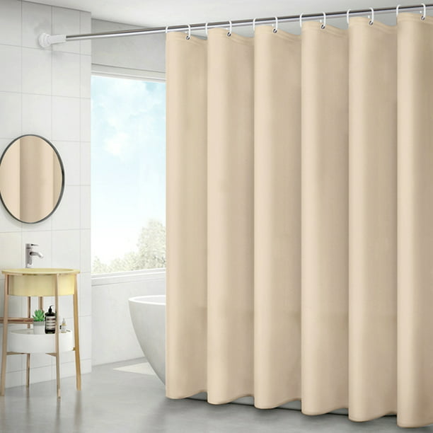 Irfora Cortina de ducha sólida, cortinas de baño de 6 x 6 pies, cortinas de  baño impermeables de PEVA para duchas de bañera, ojales de Metal Irfora  Cortina de la ducha