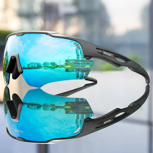 SCVCN gafas de sol de ciclismo para hombre y mujer, lentes fotocromáticas  para bicicleta de montaña, protección de pesca polarizada, UV400  qiuyongming unisex