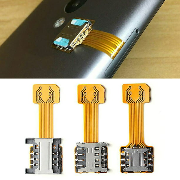 Comprar Adaptador Micro SD híbrido doble tarjeta SIM Dual para teléfono  Android extensor Nano Mic