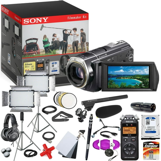 Sony HDR-CX520V Camcorder Kit - Pro Filmmaker Kit - Includes Dual