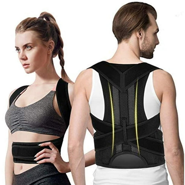 Corrector de postura de espalda para mujeres y hombres con soporte para la  columna vertebral, transpirable, ajustable en la parte superior y media de  la espalda para mejorar la postura y alisar