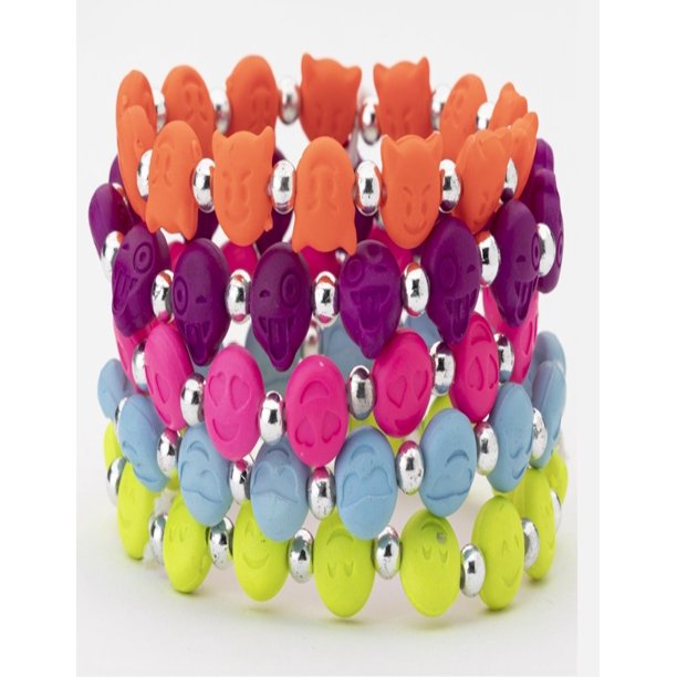 12 pulseras para niñas, joyería para niños, lindo unicornio, sirena,  colgante de animal, cuentas de JAMW Sencillez