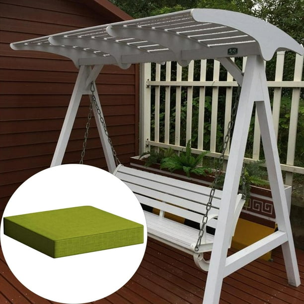 Uheng Paquete de 4 cojines para sillas de patio al aire libre con lazos,  almohadillas de asiento, funda impermeable extraíble, cómoda espuma