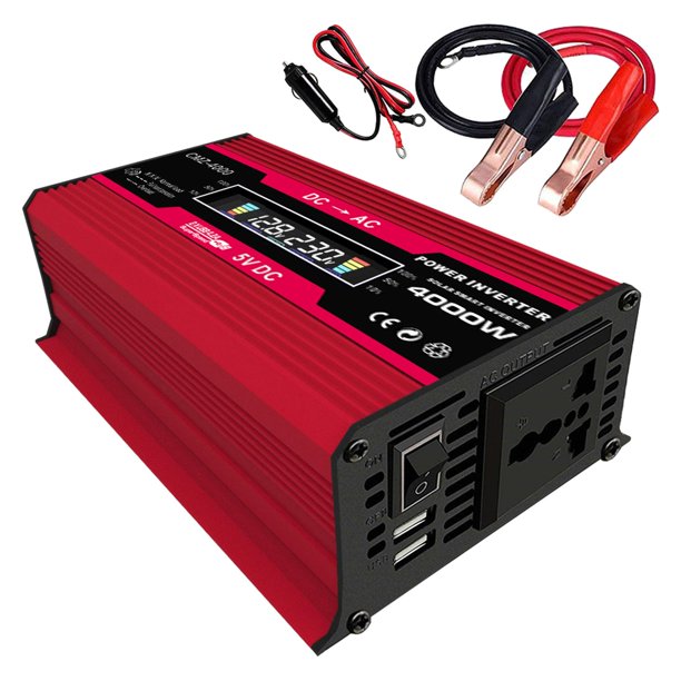 Inversor de corriente de 300W 12V 24V 220V con doble USB-C