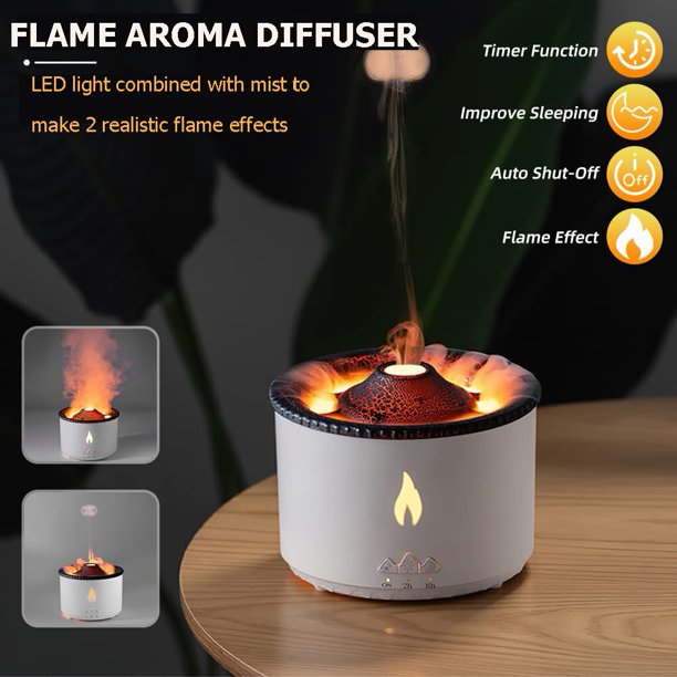 Difusor de aceite de aromaterapia, apagado automático (cuando el agua se  agota) difusor de aroma de aceite esencial tipo C USB para el hogar,  oficina