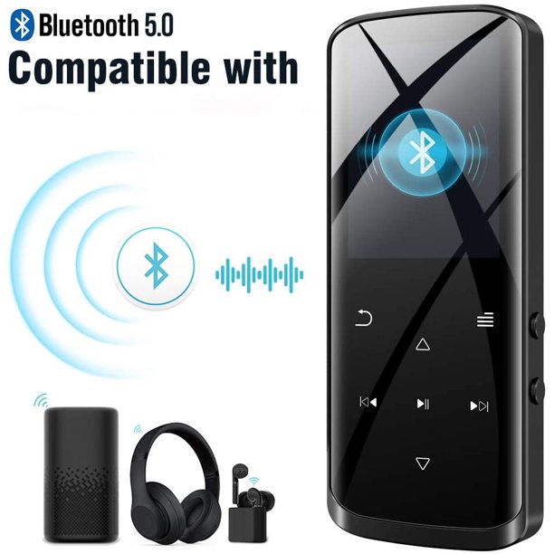 Reproductor MP3 MP4 Bluetooth 5.0, Reproductor de Música HiFi Portátil,  Altavoces HD Integrados, Radio FM, Grabación, Reproducción de Vídeo,  Exploración de Imágenes, Formatos (Sin tarjeta de memoria) : .com.mx:  Electrónicos