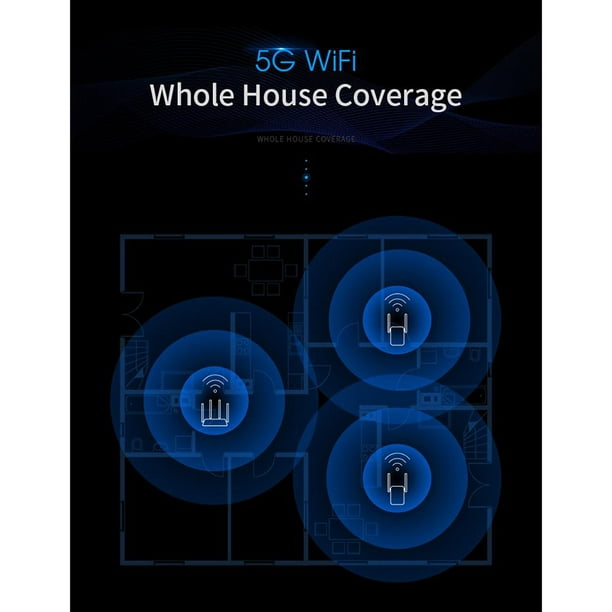 Amplificador de Señal de Red WiFi de Doble Frecuencia. 1200Mbps - 2.4 GHz y  5GHz - Amplificador de señal - Los mejores precios