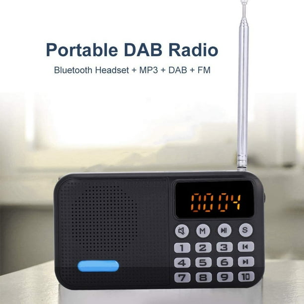 Radio Portátil Dab/Dab+/FM con Bluetooth, Radio Digital Bateria