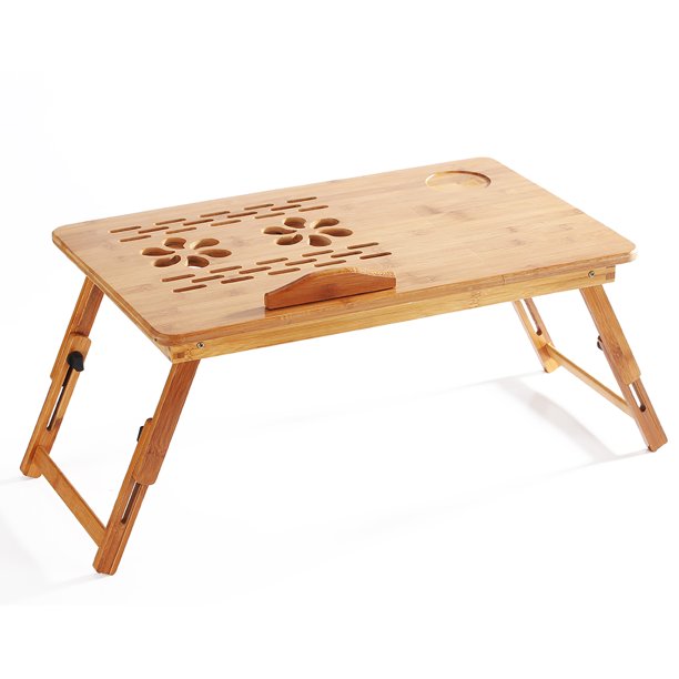 Soporte plegable de madera para ordenador portátil mesa portátil