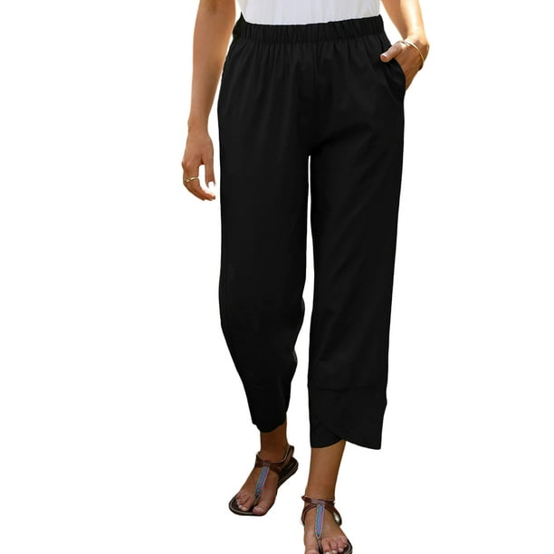 Pantalones Cortos De Salón Ropa de playa para mujer Trajes de verano de dos  piezas que combinan con todo para el verano (Negro XL) Cgtredaw Para  estrenar
